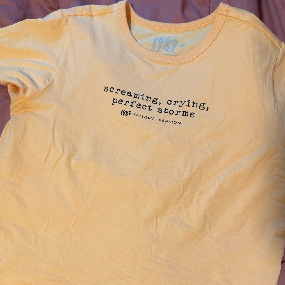 Taylor Swift 1989 Taylor’s Version tshirt, size XL, baby tee